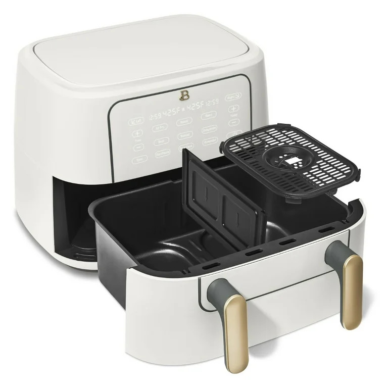 Beautiful 9 QT TriZone Air Fryer, White Icing by Drew Barrymore | Walmart (US)