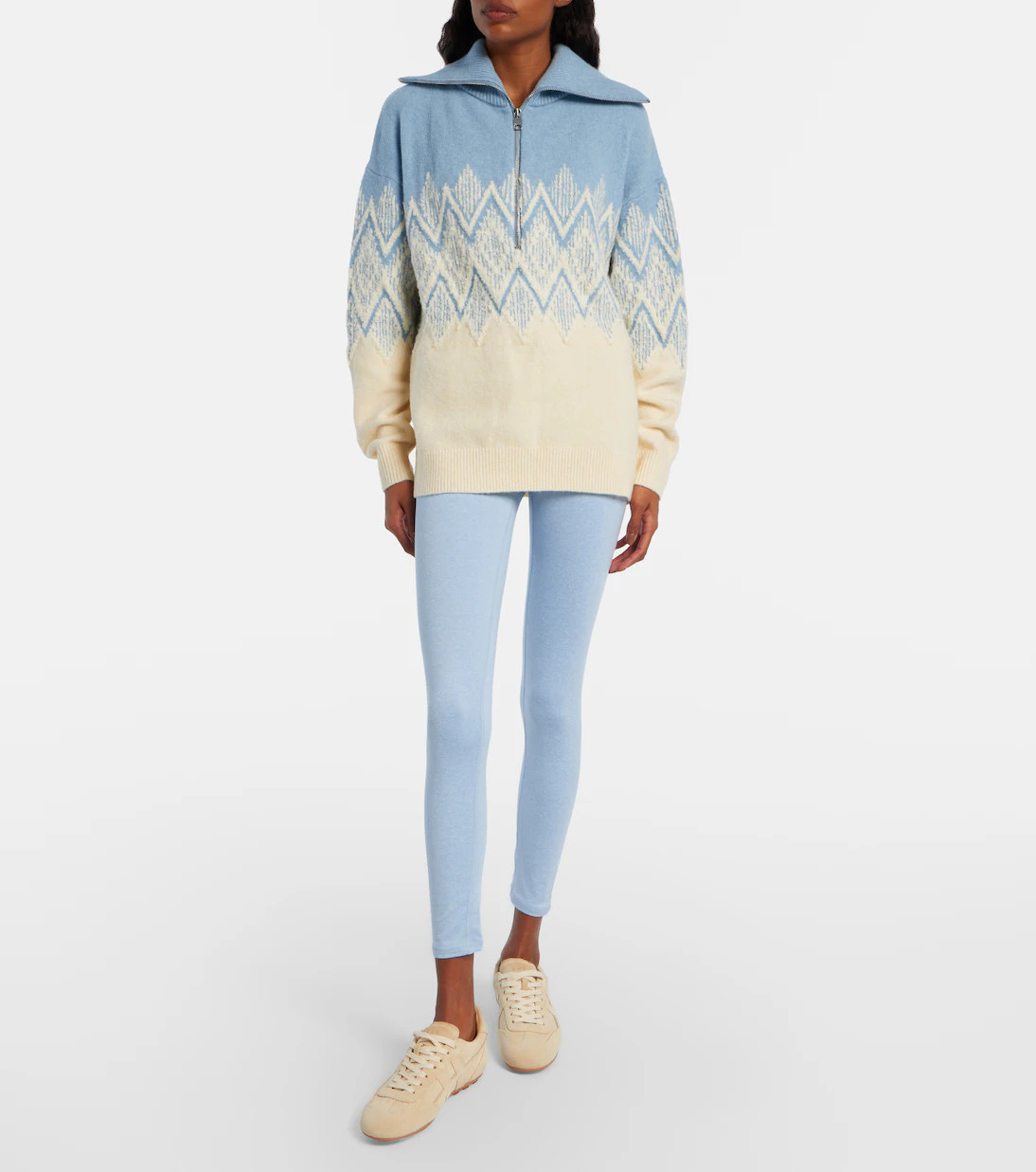 Hedda jacquard half-zip sweater | Mytheresa (UK)