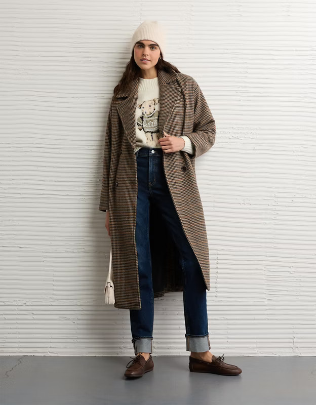 AE Wool Blend Topcoat | American Eagle Outfitters (US & CA)