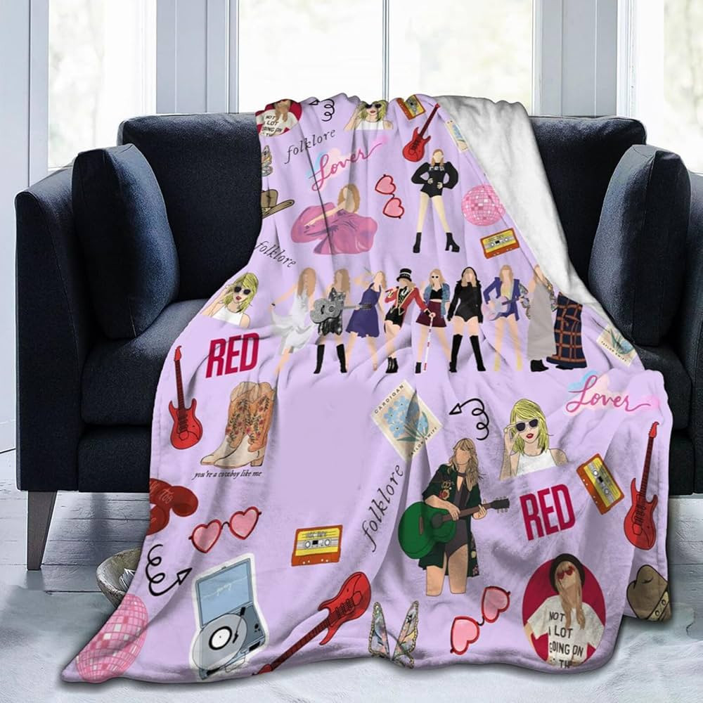 Soft Warm Throw Blanket Lightweight Flannel Fleece Bed Blanket Gift for Chair Couch All Season 60... | Amazon (US)