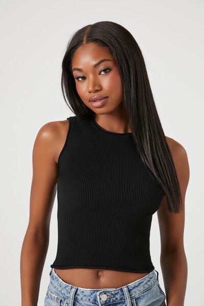Cropped Sweater-Knit Tank Top | Forever 21 (US)