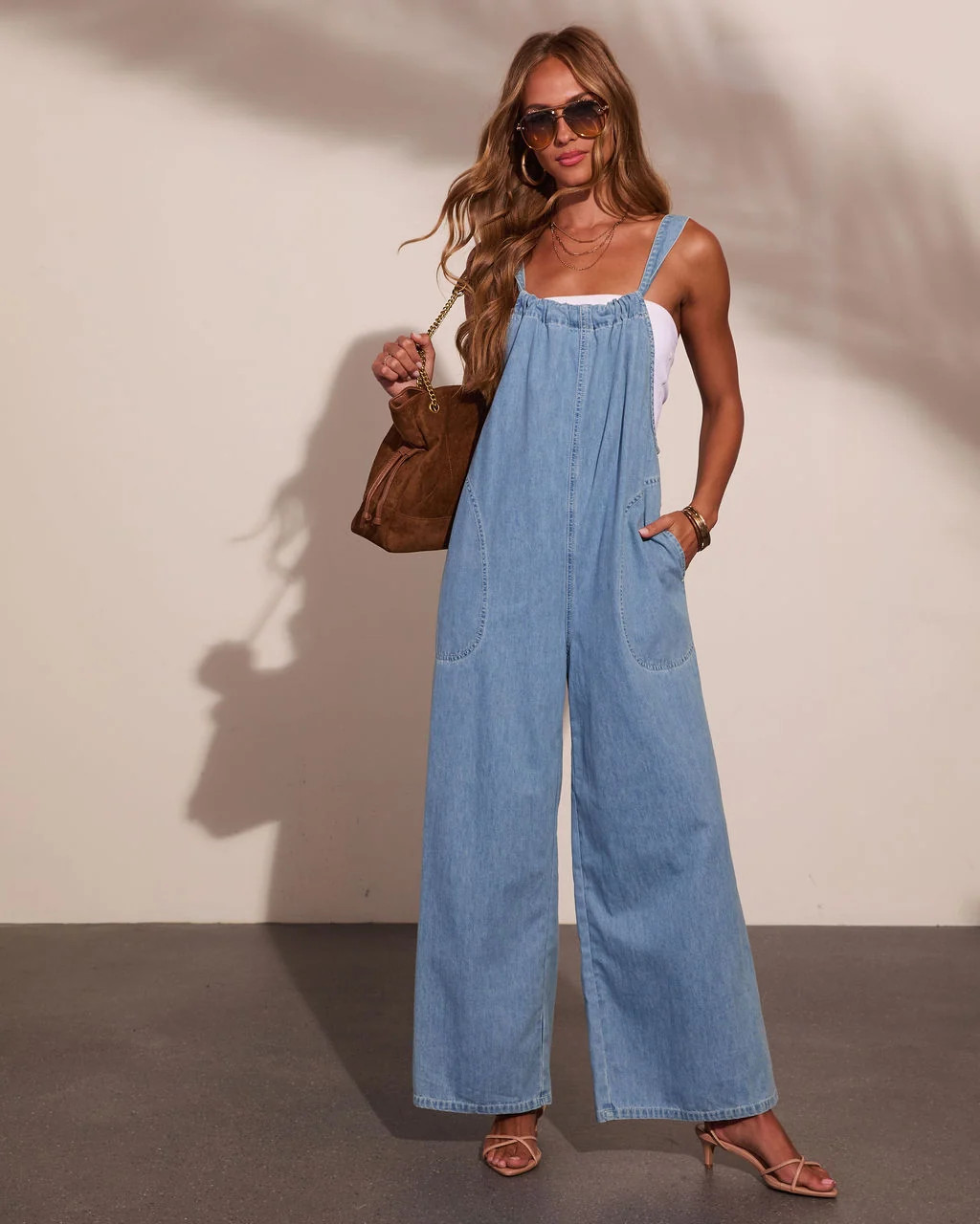 Isidore Relaxed Denim Overalls | VICI