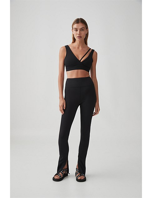 Aje Athletica High Waist Split Hem Legging | David Jones | David Jones (Australia & New Zealand)