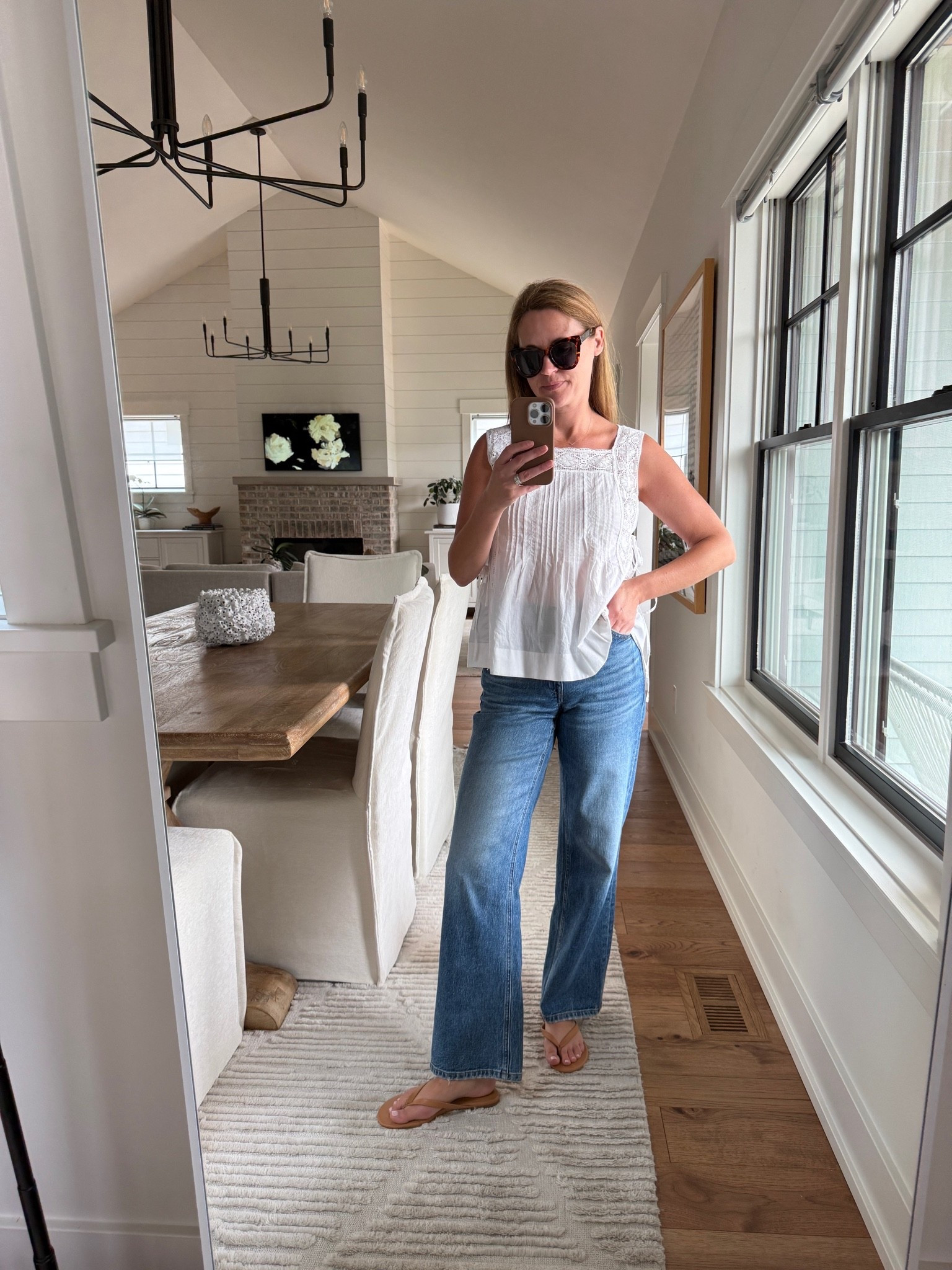 Top size small
Jeans size 26 (I went up a size) in SHORT (I’m 5’4)

#LTKdayinmylife #LTKootd #LTKgrwm