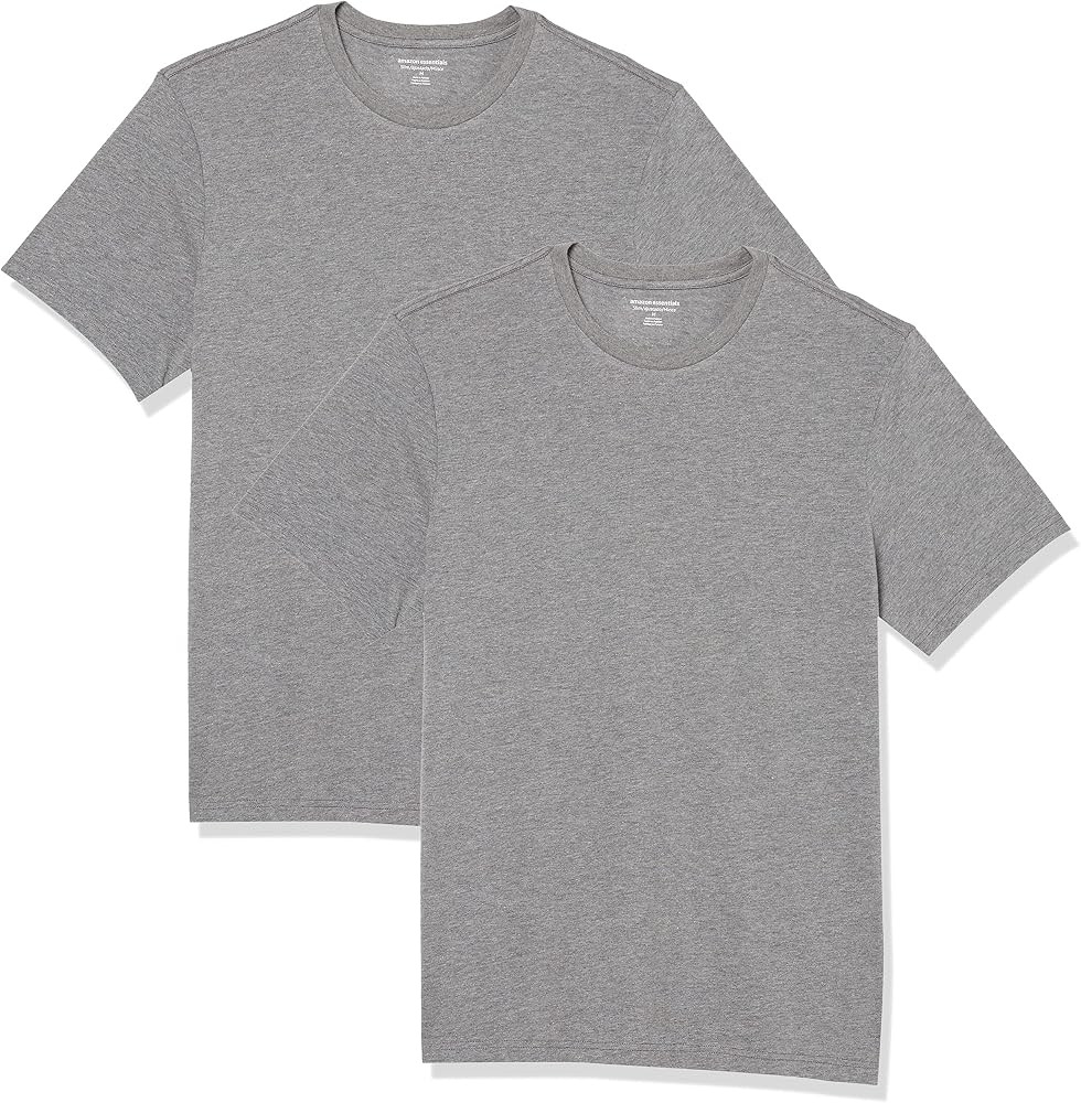 Amazon Essentials Men's Short-Sleeve Crewneck T-Shirt, Pack of 2 | Amazon (US)