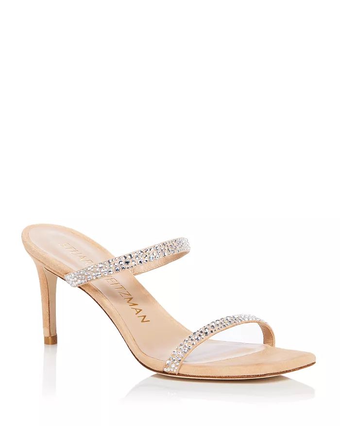 Women's Aleena Royale Crystal Embellished Suede Slide Sandals | Bloomingdale's (US)