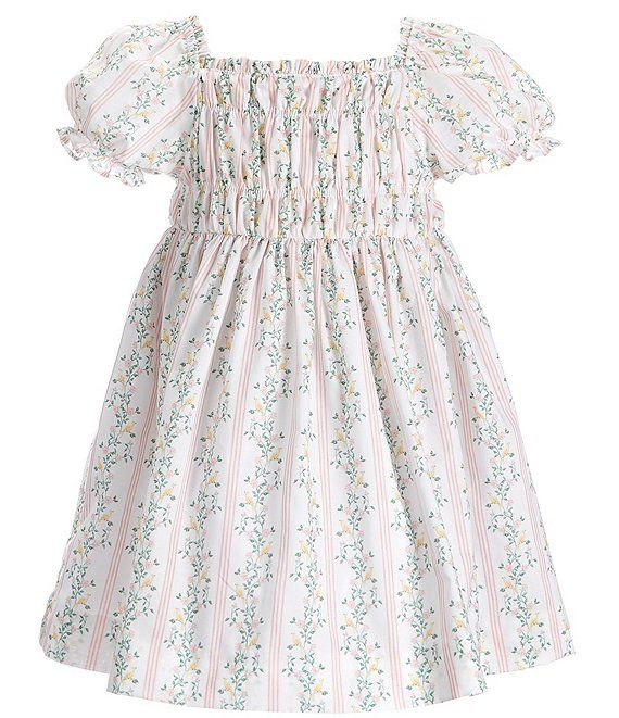 X Pearly Gates Toddler Girl 2T-6X Floral Smocked Dress | Dillard's