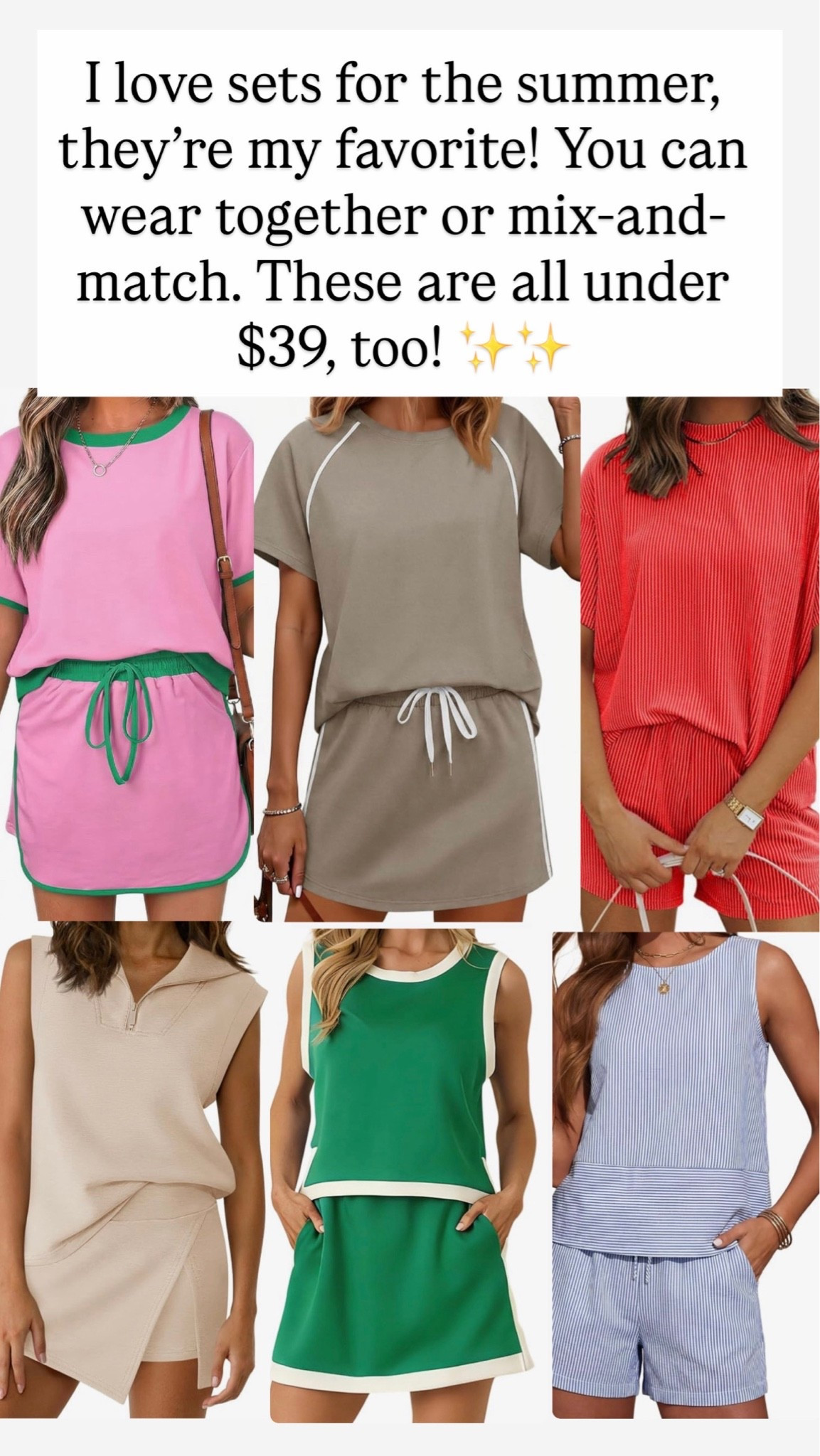 These sets for women are the best. Great for hanging out in, all under $39!

#LTKootd
