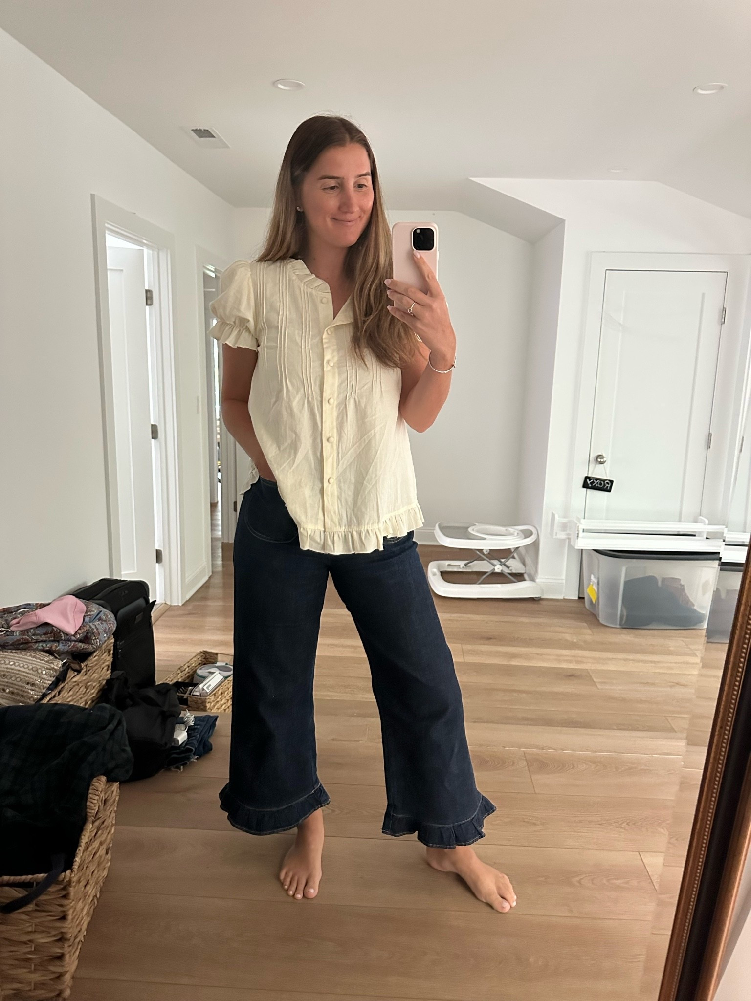 Spring outfit for up here in CT! Linen top is from Amazon, and jeans are from Anthropologie!

I suggest sizing up in both!

#LTKdayinmylife #LTKgrwm #LTKTall