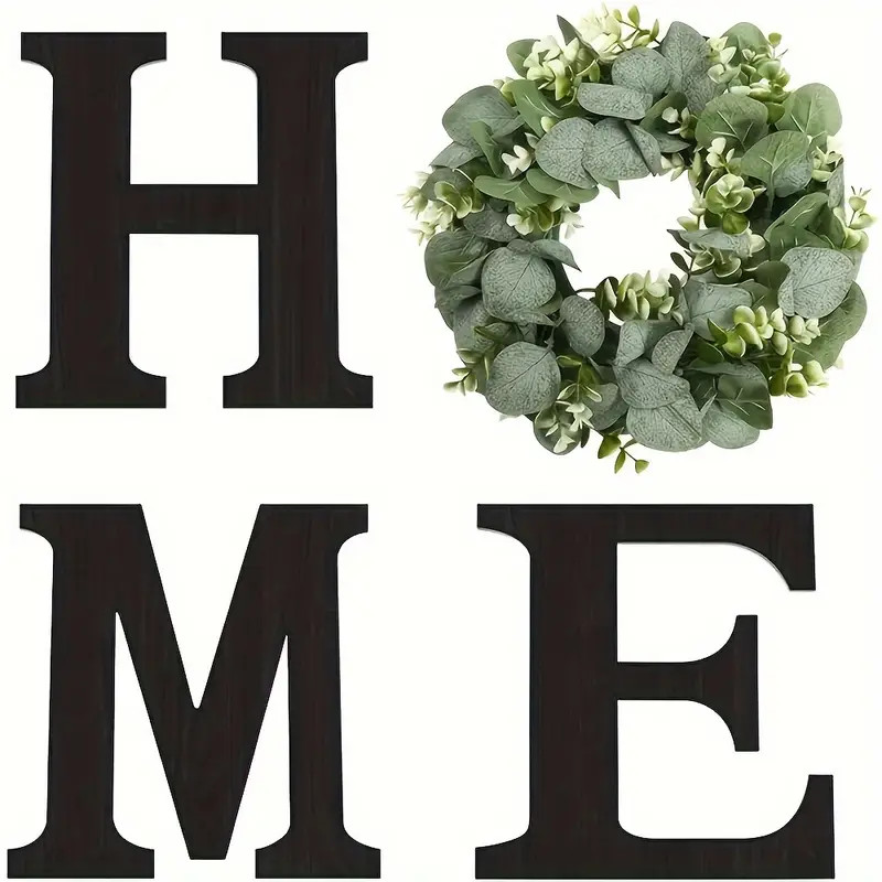 Home Logo Artificial Eucalyptus Wreath Hanging Farmhouse - Temu | Temu Affiliate Program