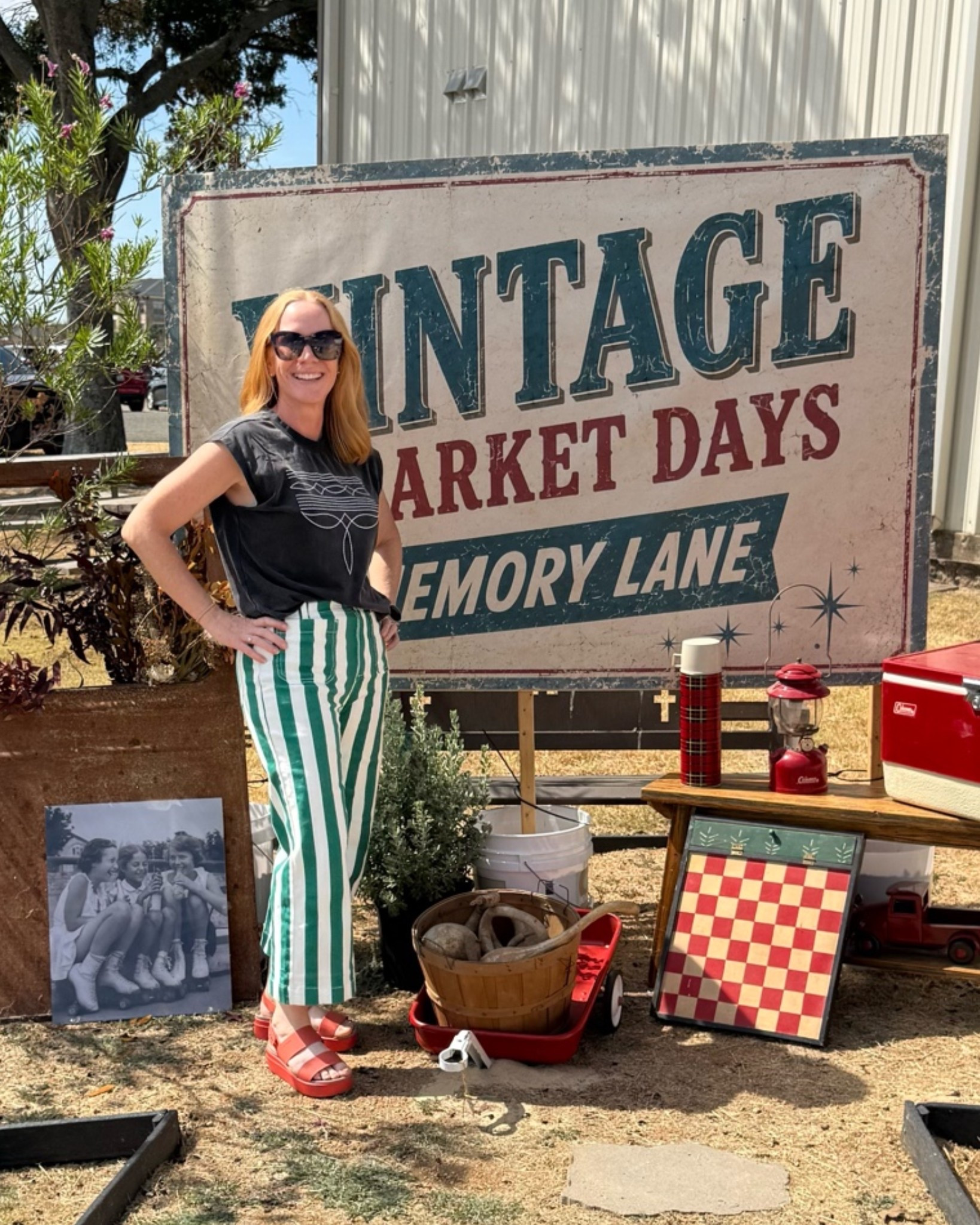 Loving these striped crop pants for fall and this fun western boot looking top. These croc sandals are comfy all day long.

#LTKmomlife #LTKootd #LTKOver40