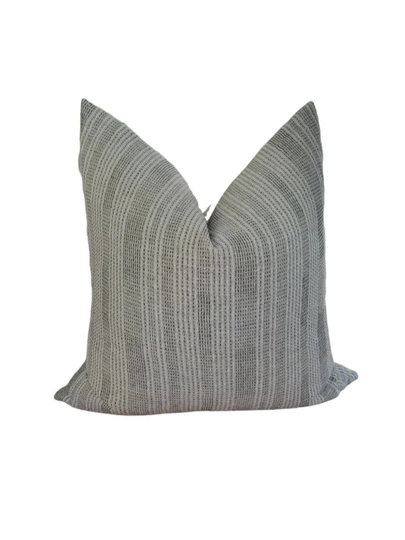 HENRY  Hmong Stripe Pillow Cover  Green - Etsy | Etsy (US)