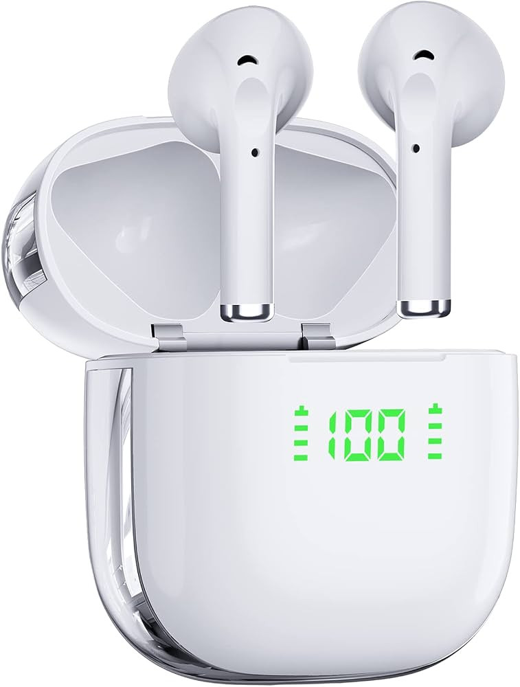 PocBuds Bluetooth Headphones Wireless Earbuds 50Hrs Playtime with Wireless Charging Case Dual Dig... | Amazon (US)