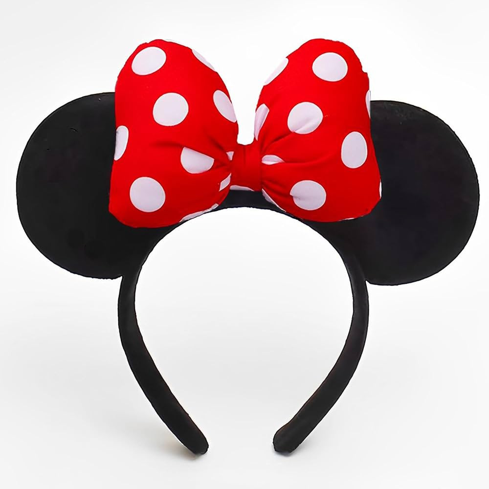 kangaroo Mouse Ears Headbands Dot Bows Mouse Ears Bow Headbands for Birthday Parties Themed Parks... | Amazon (US)