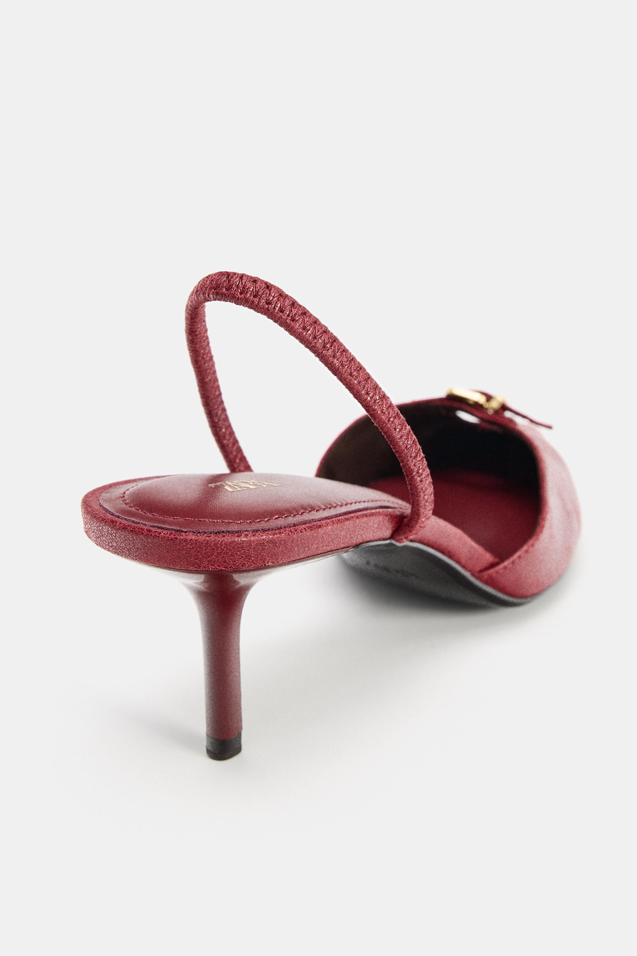 BUCKLED SLINGBACK HEELS | Zara US