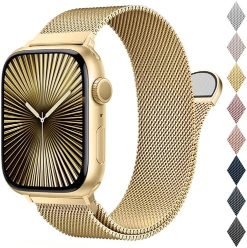 Mesh Metal Loop Compatible with Apple Watch Bands for Women Men | 40mm 41mm 38mm 42mm Stainless S... | Amazon (US)