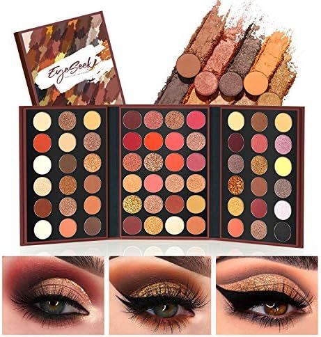 EYESEEK Eyeshadow Palette Glitter Pro 60 Colors Matte Shimmer Eye Shadow All In One Makeup Palette H | Amazon (US)