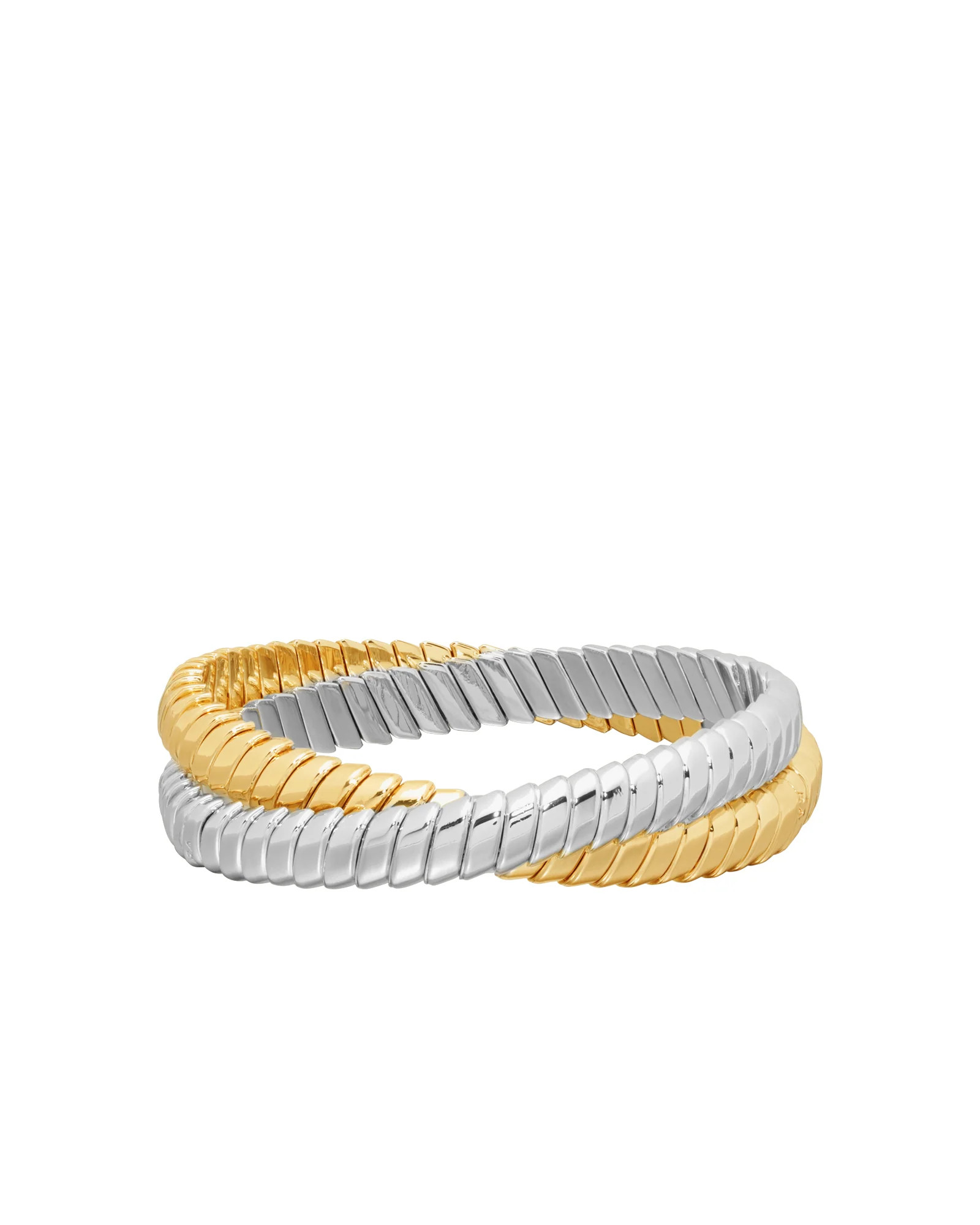 The Double Cobra Bracelet in Mixed Metals | Roxanne Assoulin