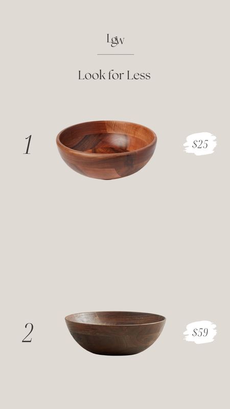 Look for Less $ — handcrafted wood bowl

#LTKhome