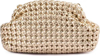 Everly Handwoven Faux Leather Frame Clutch | Nordstrom