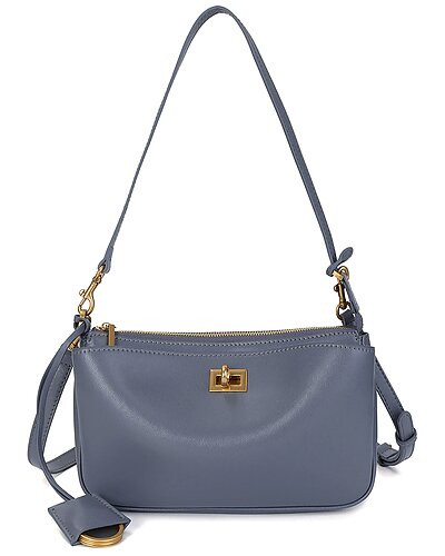 Minimalist Smooth Leather Shoulder Bag | Gilt & Gilt City