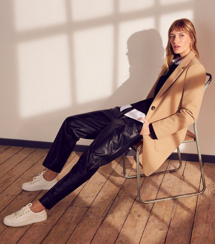 Camel Revere Collar Coat | New Look | New Look (UK)