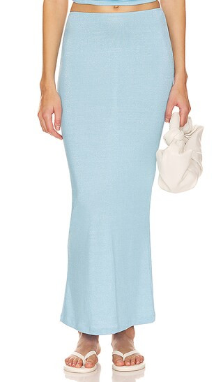 Mimi Maxi Skirt in Topaz | Revolve Clothing (Global)