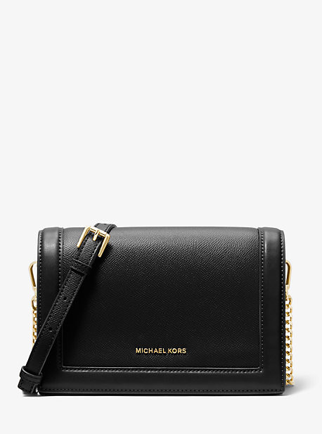 Jet Set Large Crossgrain Leather Crossbody Bag | Michael Kors US