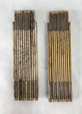 Set Of 2 Vintage 71" Folding Rulers W/ Metal Hinges. Made In USA | eBay US