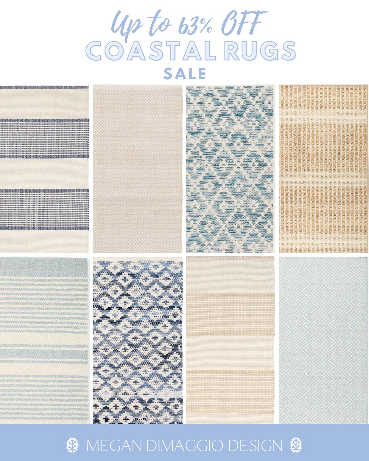 Wow!! Save up to 63% OFF these beautiful coastal rugs!! I bought several for the beach house!! 🙌🏻🐚🌊

#LTKSaleAlert #LTKHome