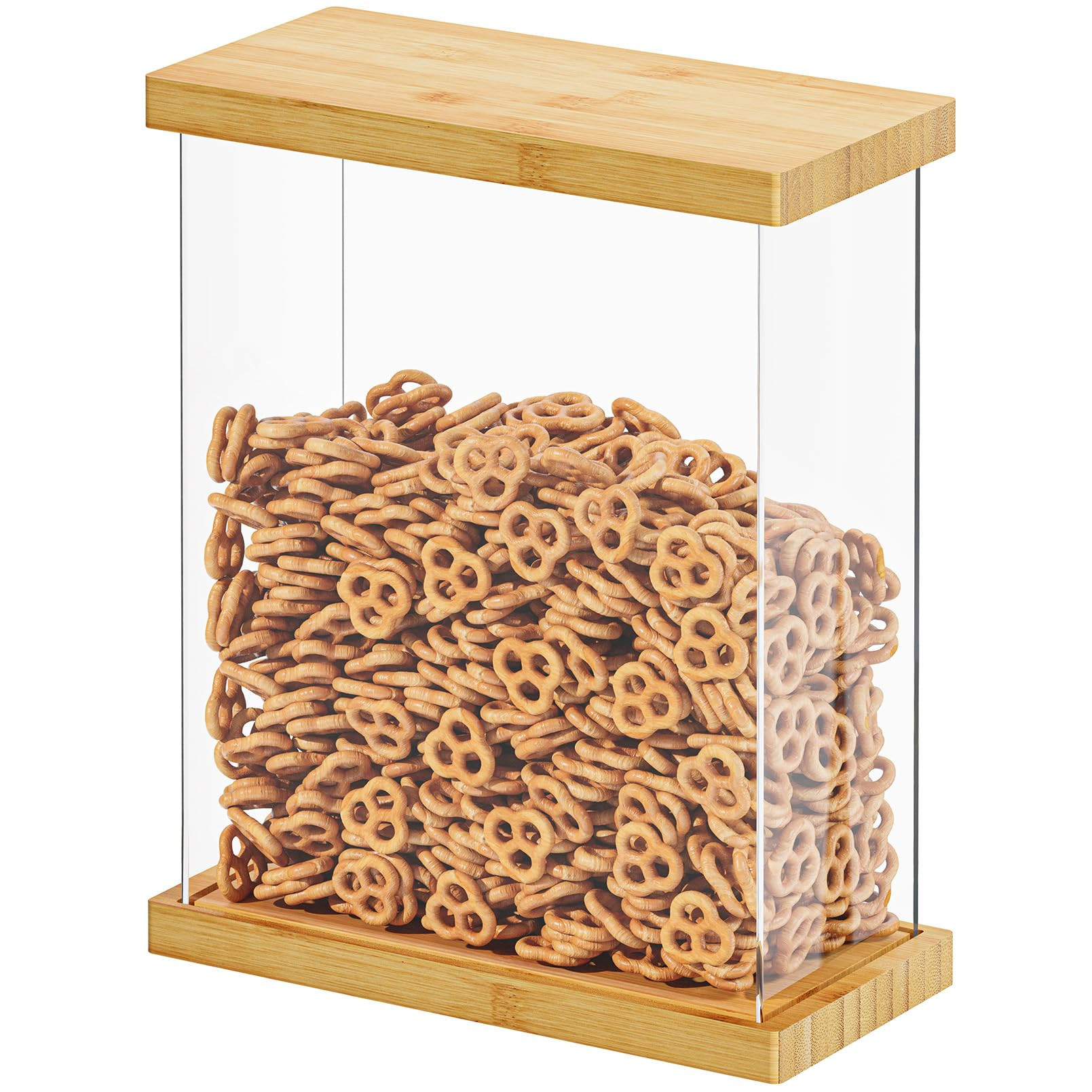 SpaceAid Bamboo Food Storage Container - Airtight Cereal Containers with Lids, Kitchen Cereal Can... | Amazon (US)