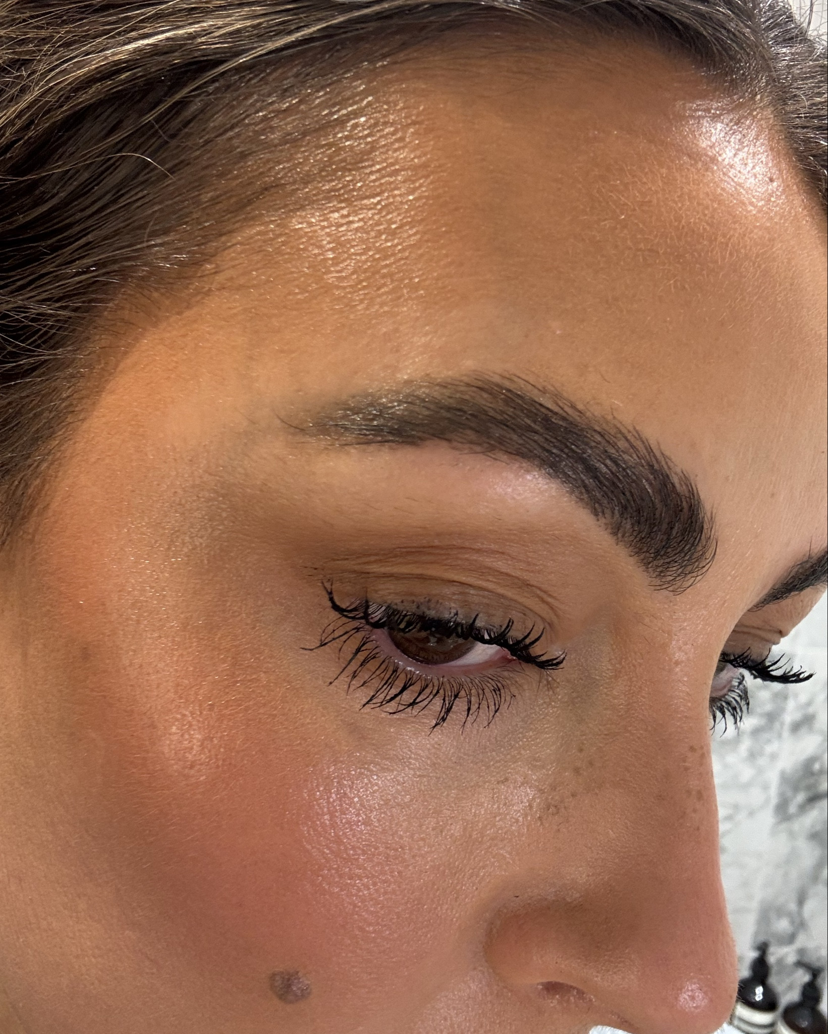 Brows, lashes and some glowy cheeks ✨