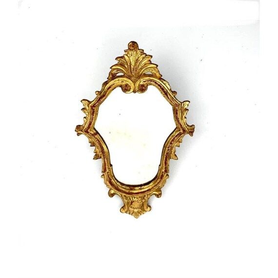 Decorative Mirror Vintage Italian Florentine Ornate Golden - Etsy | Etsy (US)