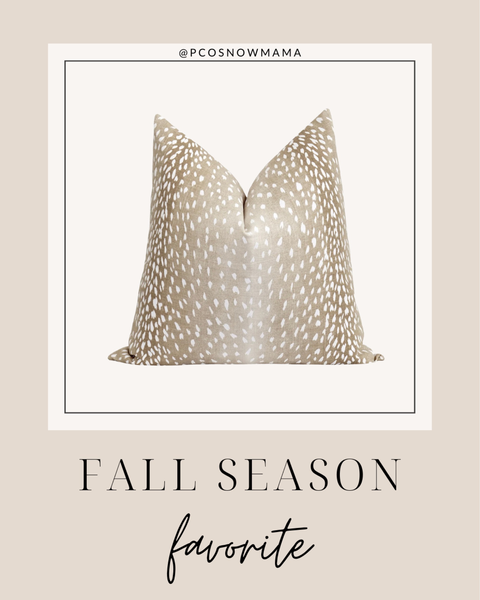 Obsessed with this gorgeous deer patter cute pillow for fall pillow decor 

#LTKSeasonal #LTKhome