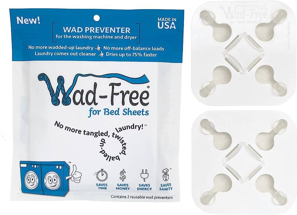 Wad-Free for Bed Sheets - As Seen on Shark Tank - Bed Sheet Detangler Prevents Laundry Tangles an... | Amazon (US)