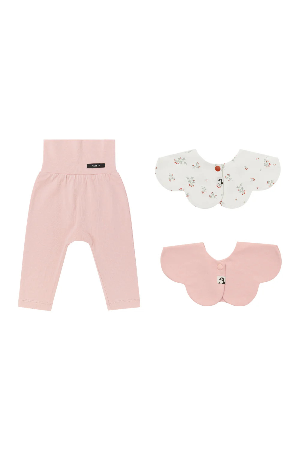[Set] Modal High Waist Leggings & Rolling Bib 2P | Konny Baby
