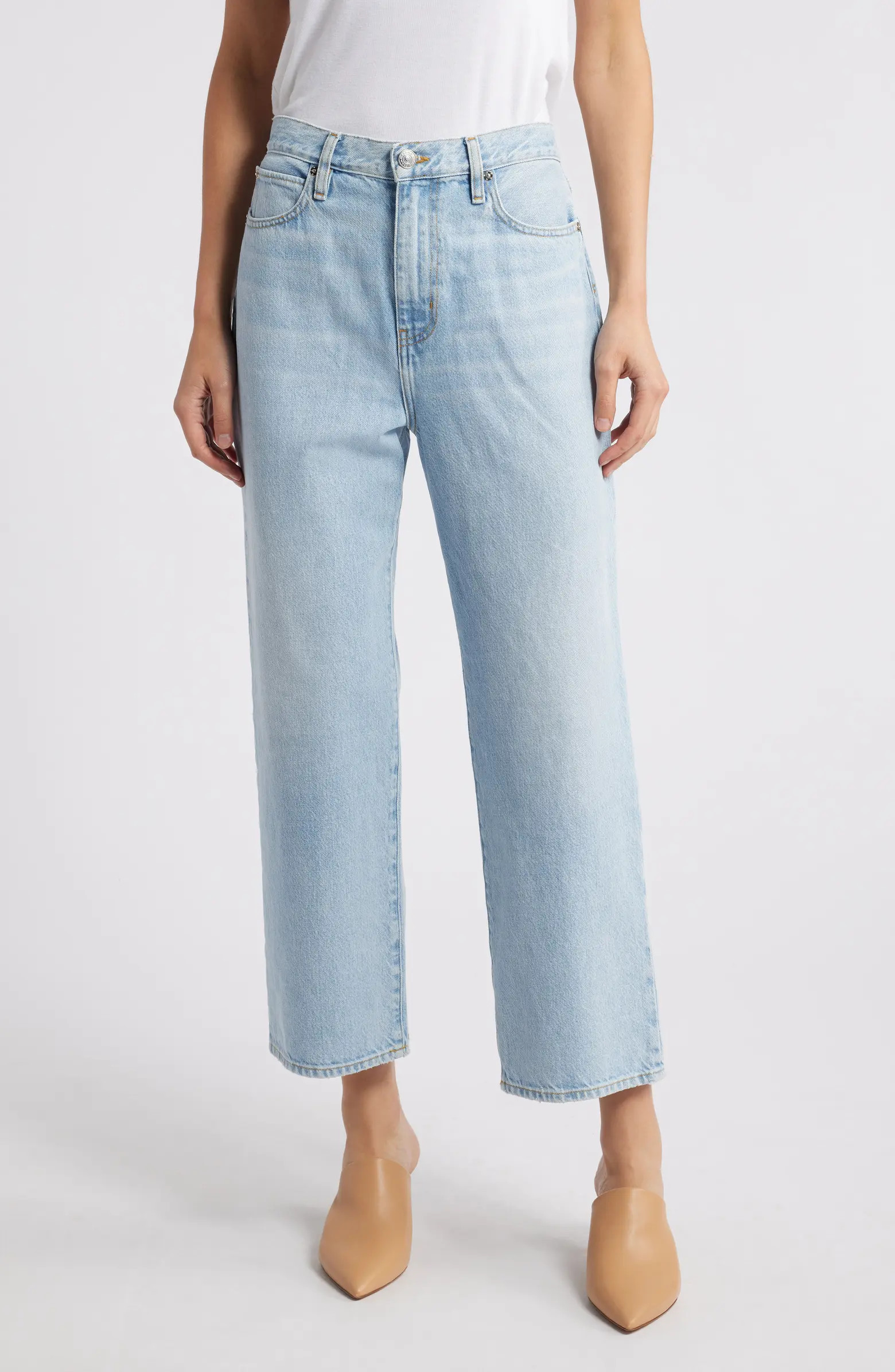 FRAME Le Jane High Waist Ankle Straight Leg Jeans | Nordstrom | Nordstrom