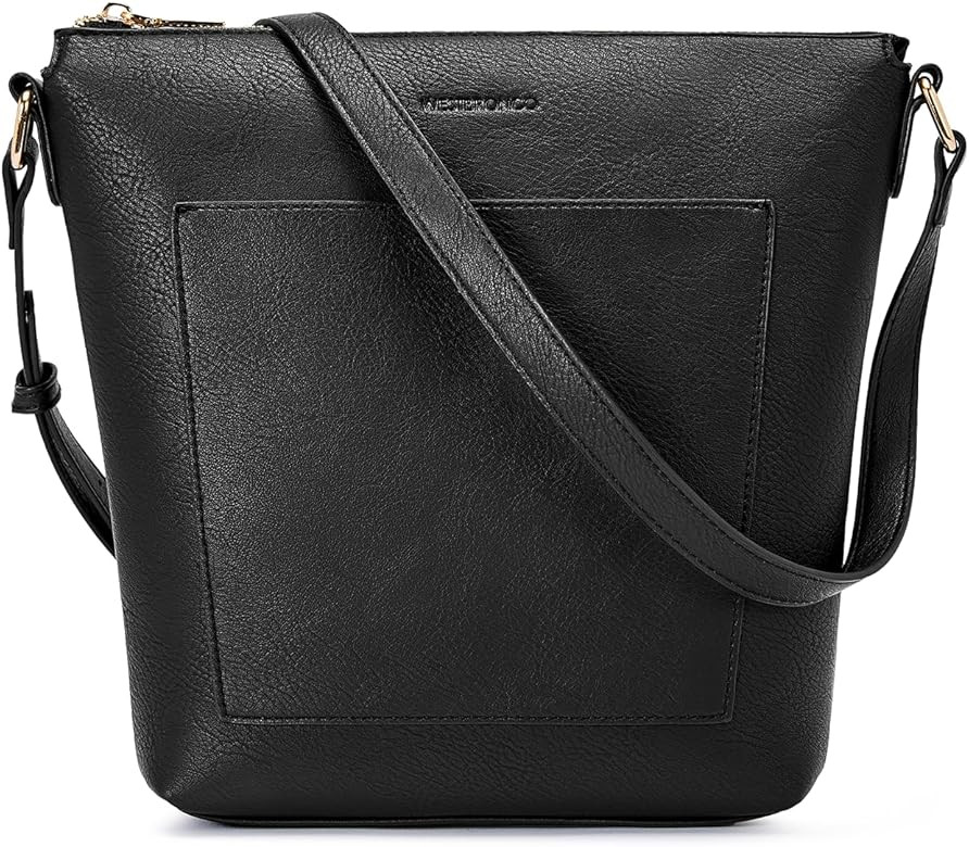 WESTBRONCO Crossbody Purses for Women Medium Shoulder Bag Vegan Leather Handbags Casual Satchel | Amazon (US)