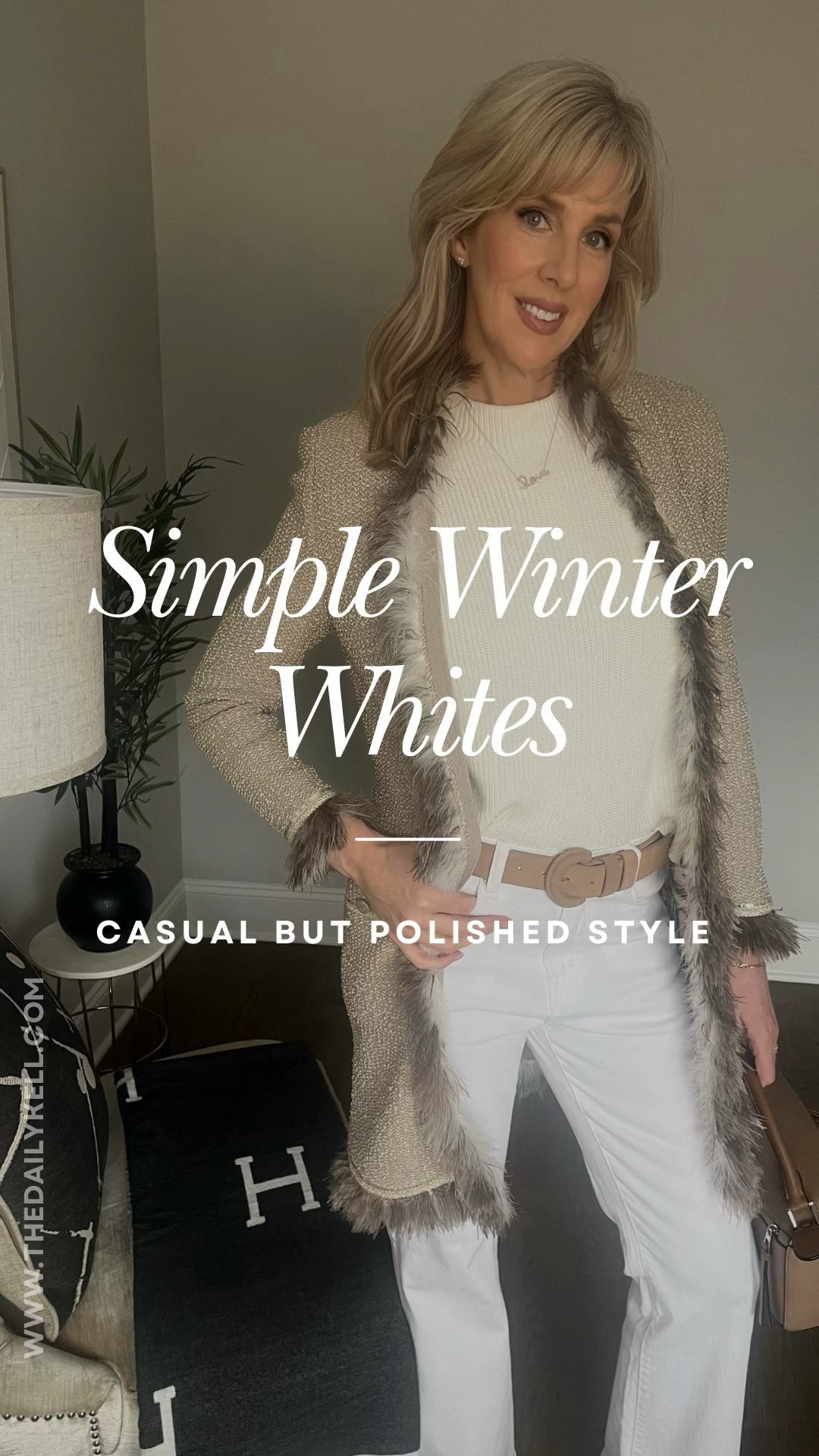 Winter whites are my favorite.  This neutral look is easy to recreate and looks sophisticated and polished while still feeling comfy.   

Swap out the heels for some flats if you want even more comfort. 

Wearing small in sweater and a size 28 in jeans.  Shoes run true to size.  

My overcoat is several years old and not available; however, I found one that is stunning and would make this look soar ✨ 

#LTKSeasonal #LTKstyletip #LTKover40