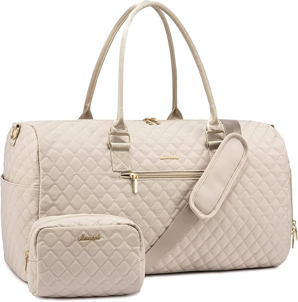 LOVEVOOK Travel Duffle Bag, Weekender Bag for Women with Toiletry Bag, Carry on Overnight Bag wit... | Amazon (US)