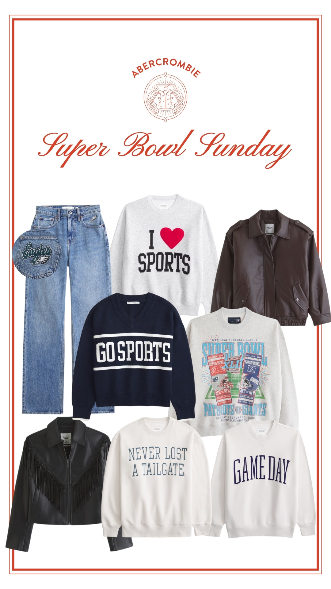 Super Bowl Sunday outfit inspo from Abercrombie! 

#LTKSaleAlert #LTKSeasonal