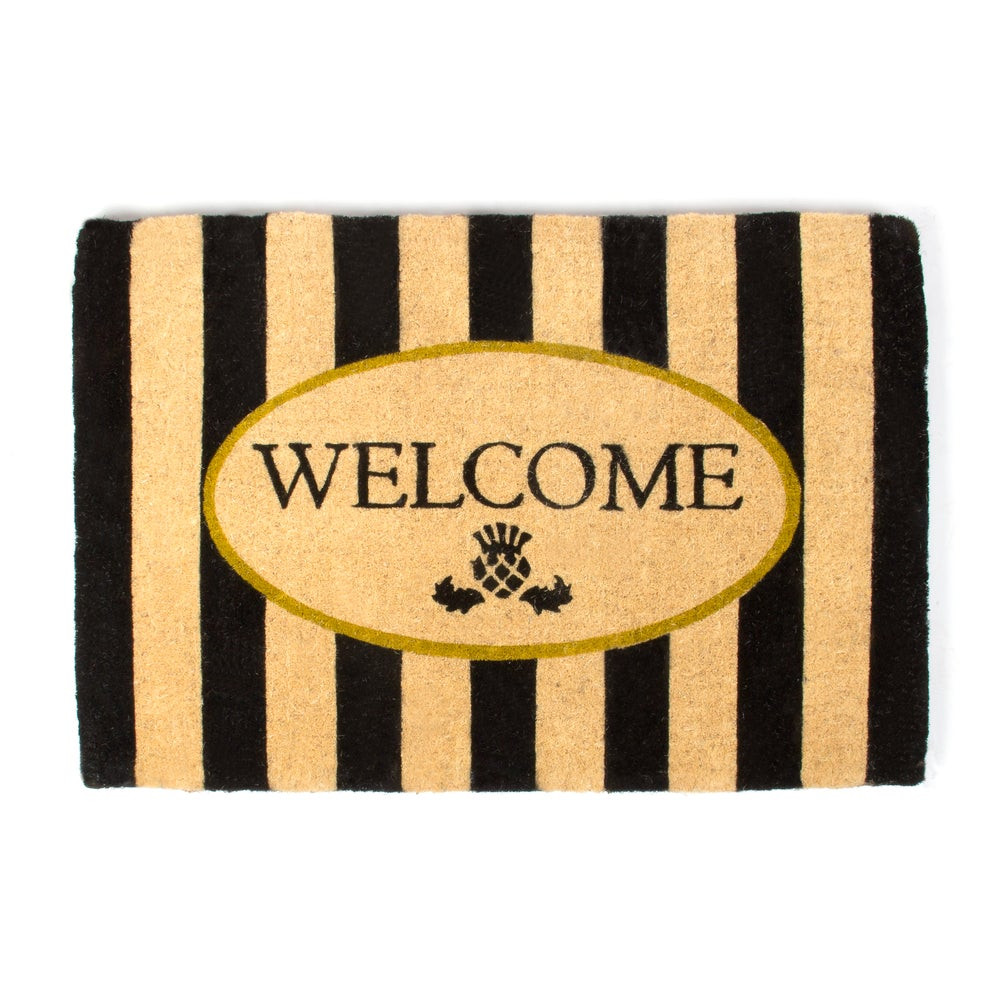 Welcome Awning Stripe Entrance Mat | MacKenzie-Childs