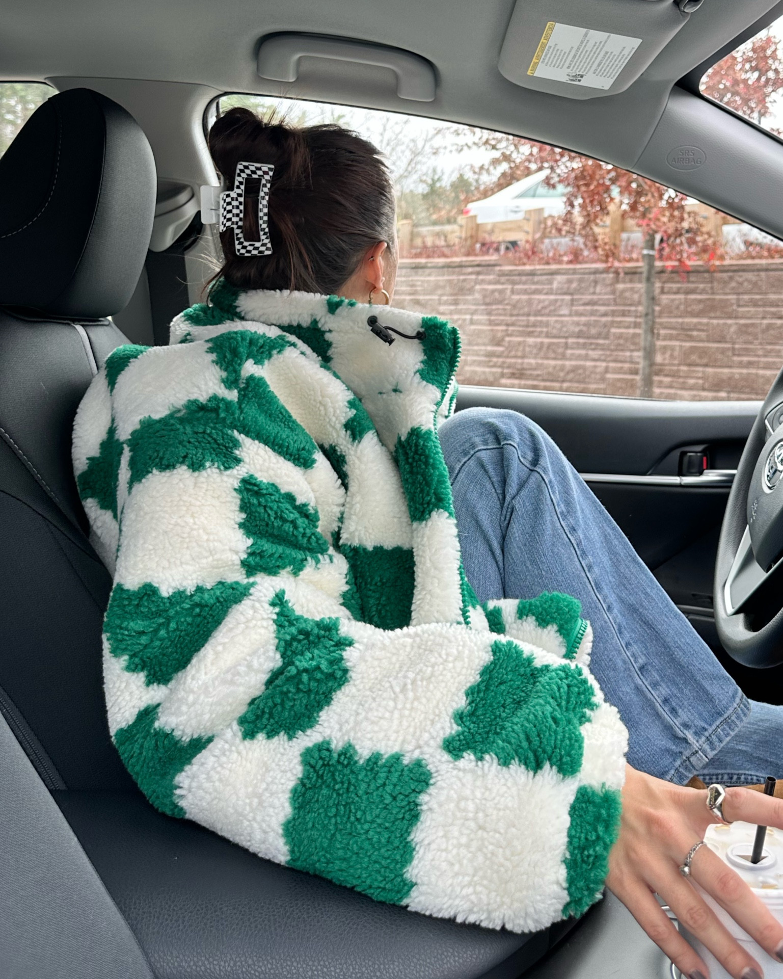 green and white plaid sherpa jacket 

#LTKSeasonal #LTKGiftGuide #LTKHoliday