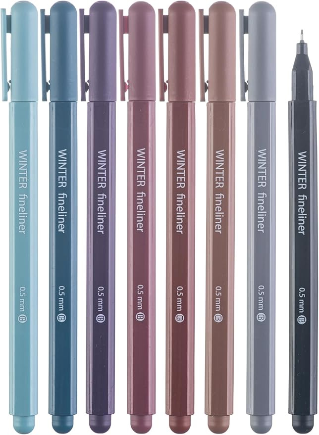 DIVERSEBEE Fine Tip Pens, 8 Bible Pens No Bleed Through, Assorted Fine Point Pens for Journaling,... | Amazon (US)