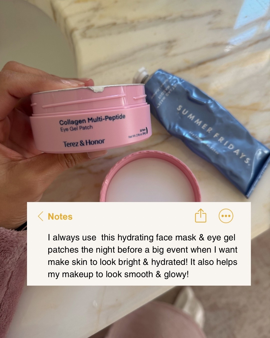 Best moisturizing mask duo at home! I love my summer fridays jet lag mask and these gel eye patches! 

#LTKBeauty #LTKgrwm