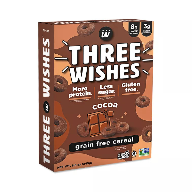 Three Wishes, Grain Free Cereal, Cocoa | Thrive Market