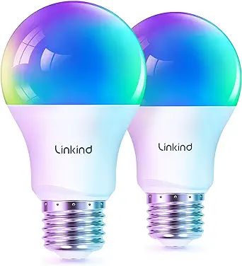 Linkind Matter Smart Light Bulbs Work with Apple Home/Siri/Google Home/Alexa/SmartThings, RGBTW L... | Amazon (US)