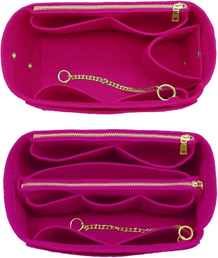 3 in 1 Felt Purse Organizer Insert Bag in Bag with a Bottle Holder Shaper | Amazon (US)