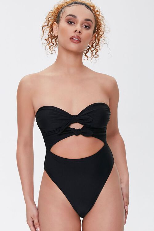 Bow Cutout One-Piece Swimsuit | Forever 21 (US)