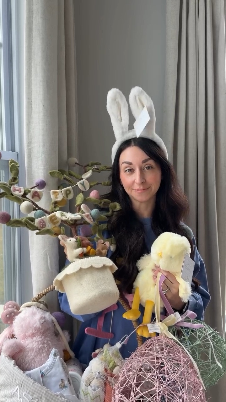 Unbox @potterybarnkids Easter goodies with me 🐣🌷🐰This is just a sneak peek. Stay tuned to see how I fill Easter baskets for my 4 kids! #lovemypbk